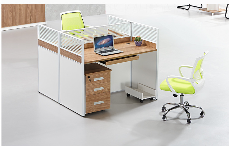 辦公家具 隔斷卡位組合職員桌現(xiàn)代簡約4人屏風辦公桌板式