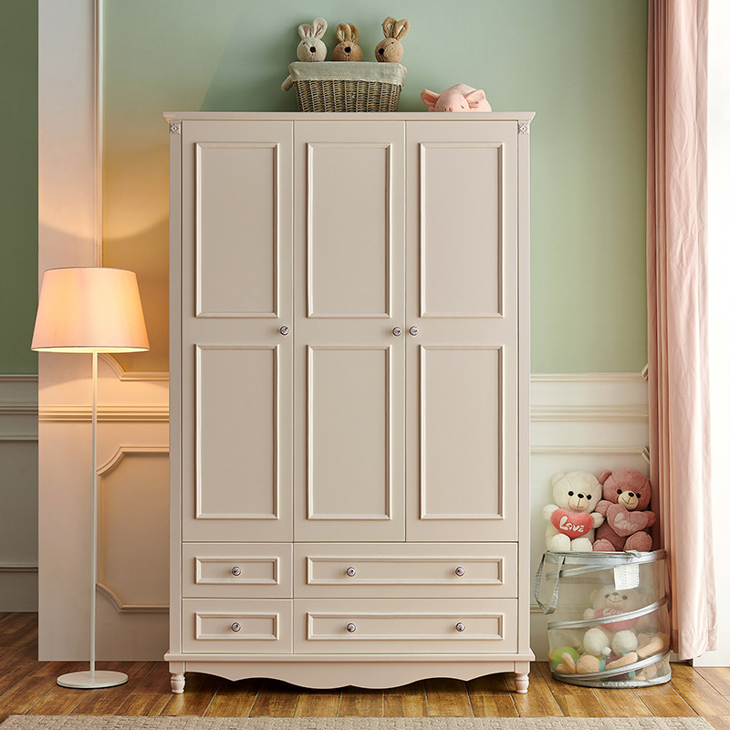 兒童衣柜 實(shí)木兒童衣柜 臥室衣櫥柜兒童床配套衣柜