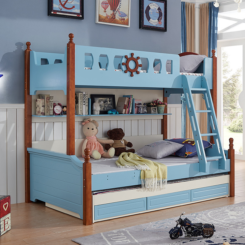 兒童家具 輕奢兒童床上下床組合上下鋪雙層床臥室兒童床