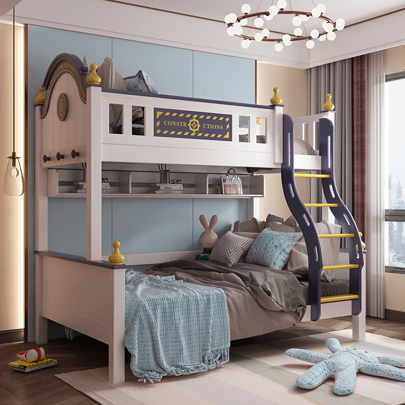 兒童家具 全實木高低床上下床雙層床多功能母子雙人兒童床