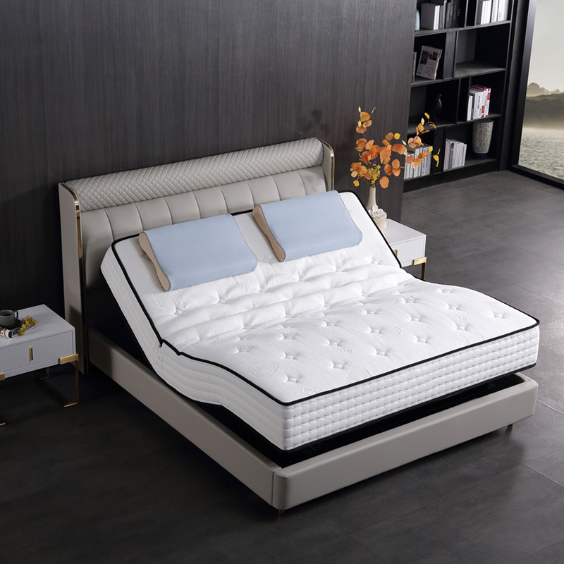 簡約家具 電動(dòng)升降智能床墊凝膠記憶棉獨(dú)立袋彈簧床墊
