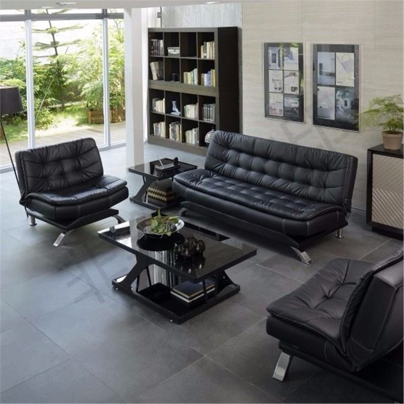 簡約家具 辦公沙發(fā)床三人位多功能折疊商務(wù)辦公室沙發(fā)