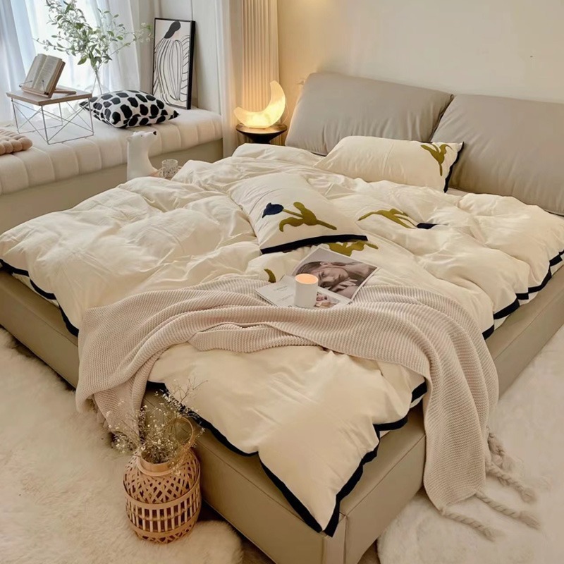 簡約家具 真皮軟床 意式極簡軟包床大象耳朵主臥雙人皮床