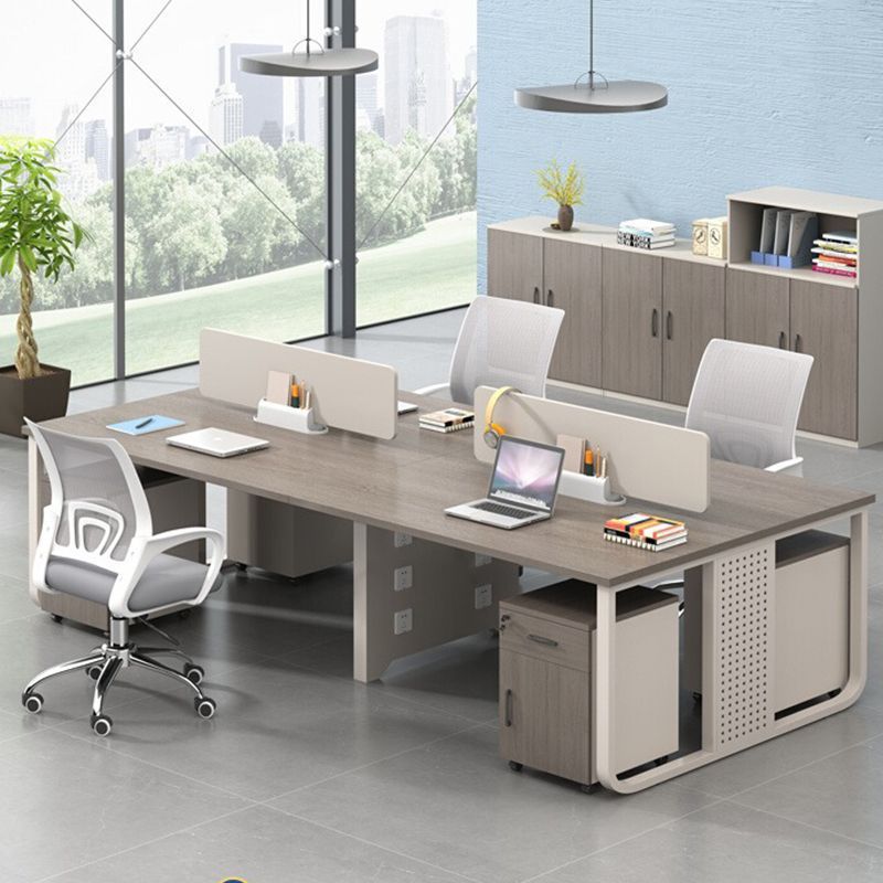 辦公家具 職員辦公桌椅組合4/6人位辦公室電腦桌員工位