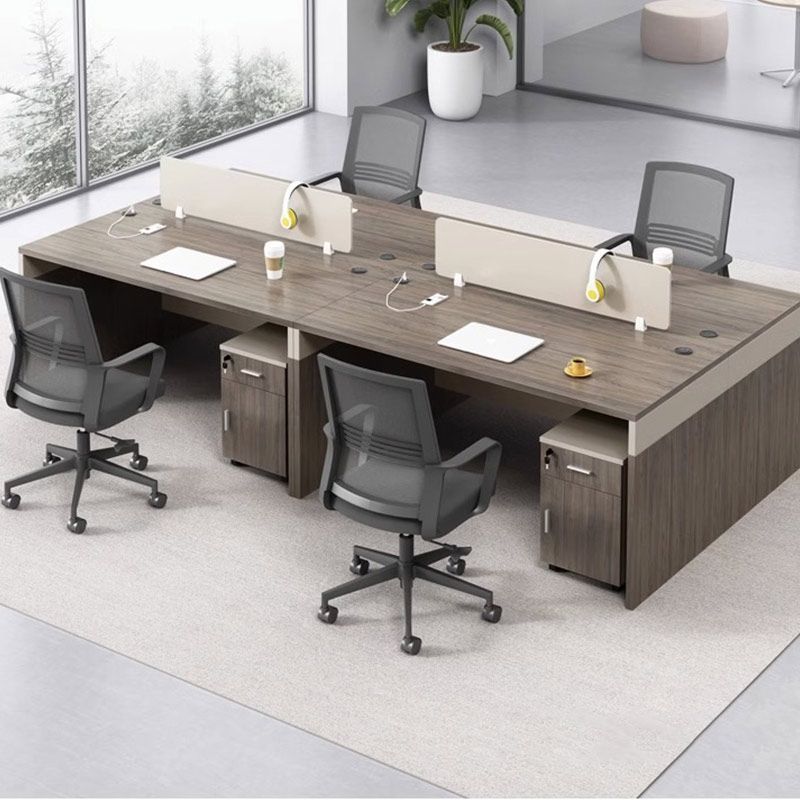 辦公家具 職員電腦桌雙人位4人位現(xiàn)代簡約員工卡座