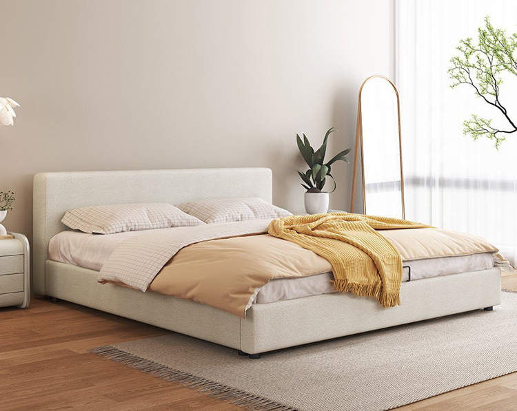 簡(jiǎn)約家具 日式極簡(jiǎn)防水科技布皮床