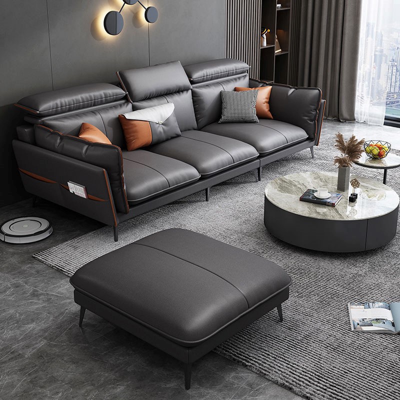 簡約家具 輕奢科技布沙發(fā) 現(xiàn)代簡約轉(zhuǎn)角貴妃布藝沙發(fā)