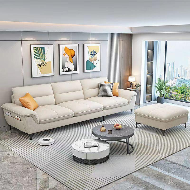 簡約家具 現(xiàn)代簡約布藝沙發(fā) 北歐輕奢科技布沙發(fā)