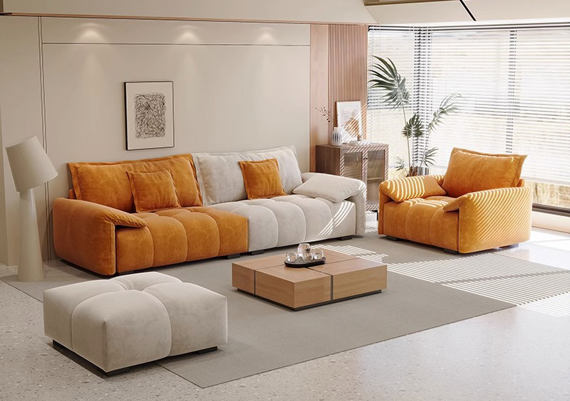 現(xiàn)代輕奢風(fēng)小戶型沙發(fā)推薦|意式極簡科技布沙發(fā)