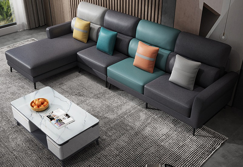 北歐家居 免洗科技布沙發(fā) 北歐簡(jiǎn)約現(xiàn)代布藝沙發(fā)