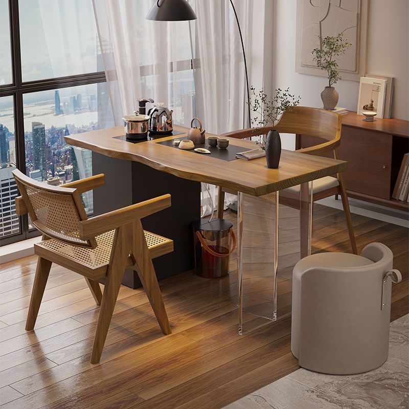 新中式家具 實(shí)木茶臺(tái)茶桌椅 現(xiàn)代簡(jiǎn)約家用功夫泡茶桌