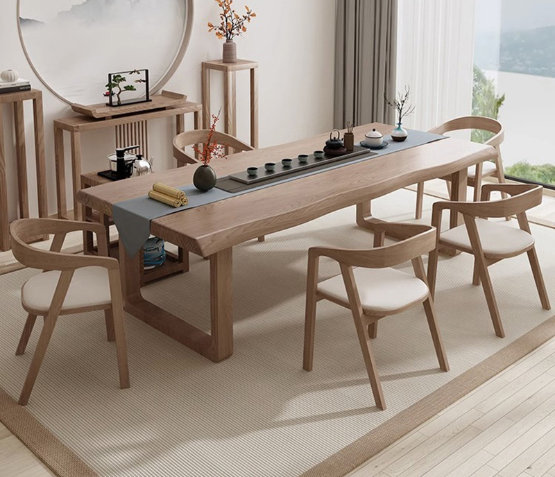 新中式茶桌 茶室大板茶臺 辦公室接待功夫茶臺