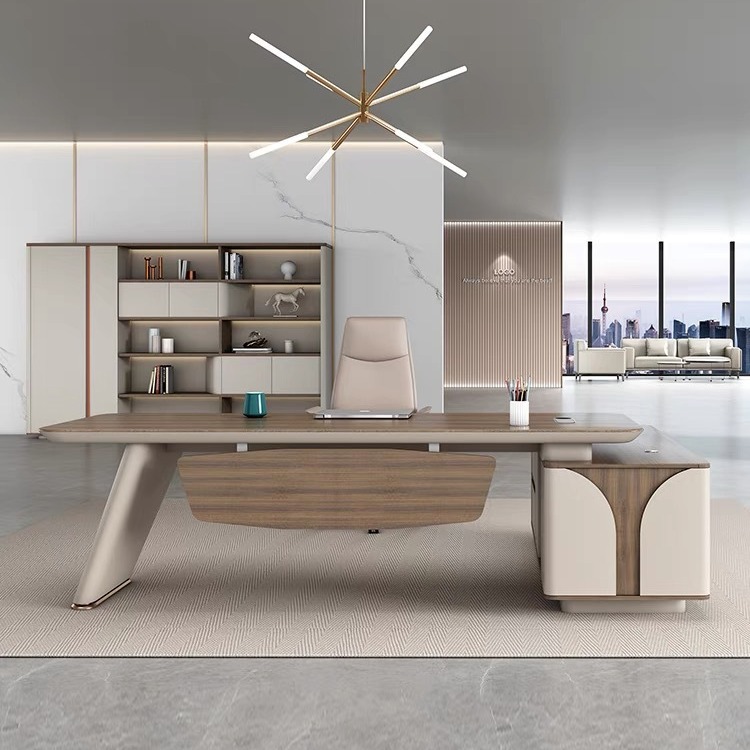 辦公家具 老板桌辦公桌 簡(jiǎn)約現(xiàn)代經(jīng)理總裁辦公桌