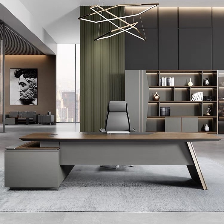 辦公家具 現(xiàn)代簡(jiǎn)約老板老板辦公桌椅 大班臺(tái)辦公家具