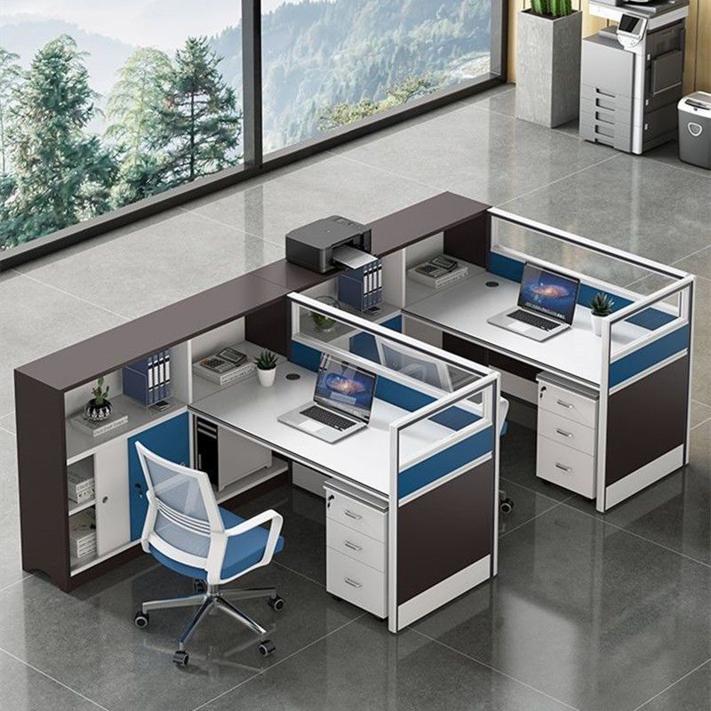 辦公家具 屏風位職員桌 簡約現(xiàn)代多人辦公桌