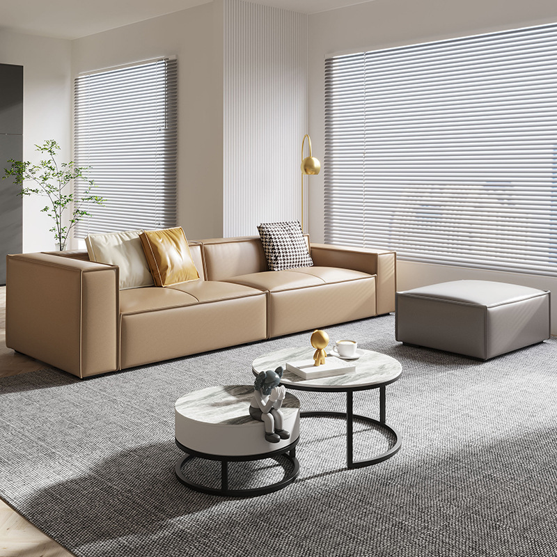 簡約家具 意式極簡真皮沙發(fā) 現(xiàn)代簡約皮藝沙發(fā)