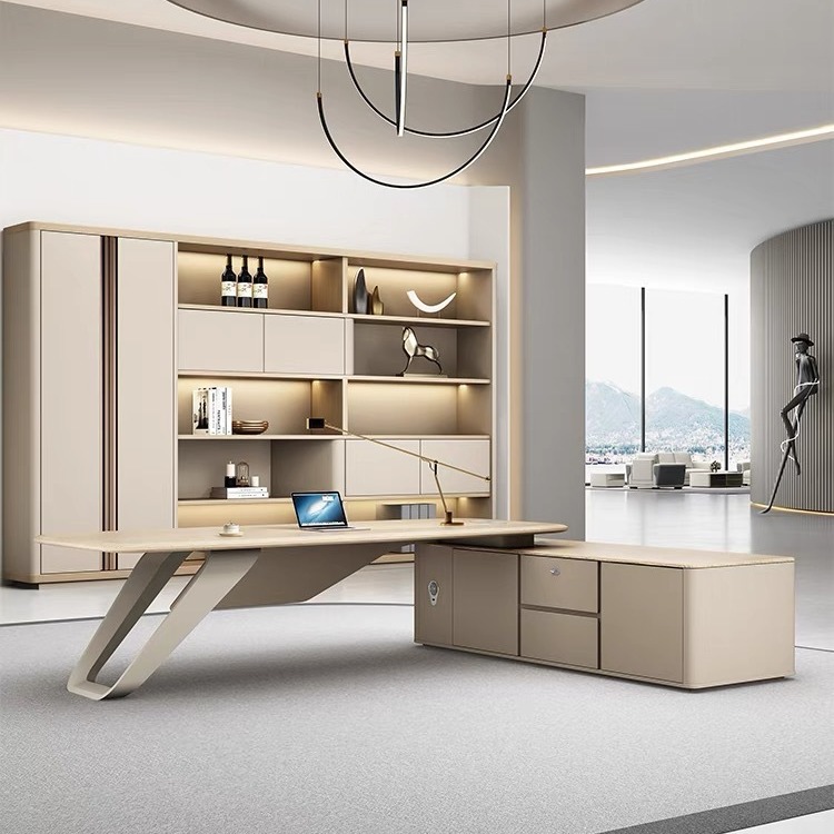 辦公家具 現(xiàn)代高檔輕奢大氣高端經(jīng)理大班臺