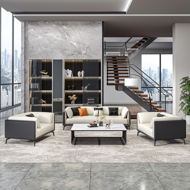 辦公家具 辦公沙發(fā) 辦公室售樓部輕奢商務(wù)會(huì)客沙發(fā)