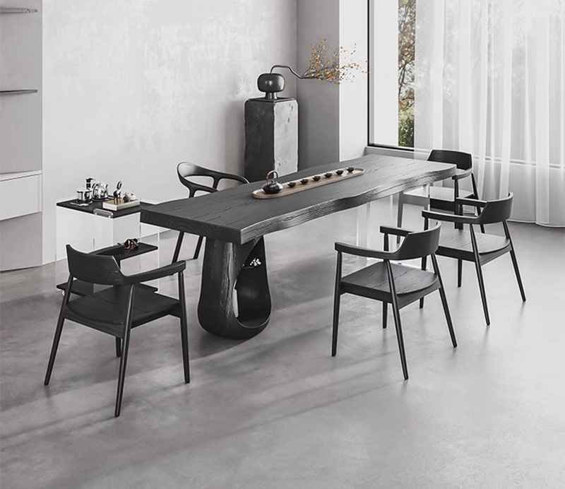 茶桌茶臺(tái) 實(shí)木茶桌椅 侘寂風(fēng)大板禪意茶臺(tái)