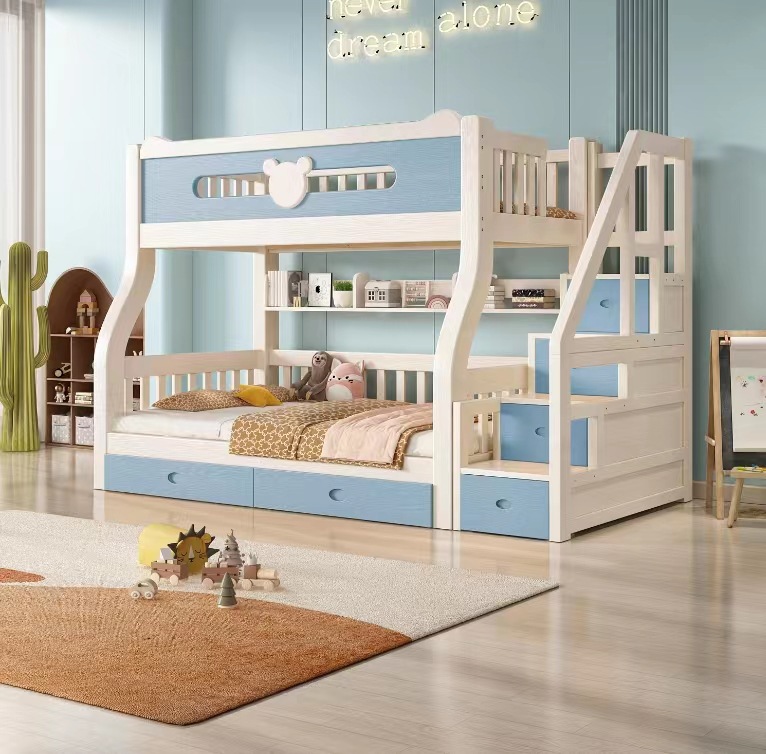 實(shí)木雙層床，一床多用途