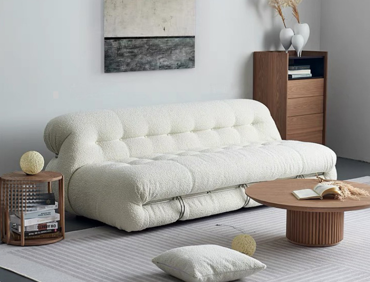 意式魅力，古風(fēng)新解——黑色鋼牙河馬三人異形沙發(fā)