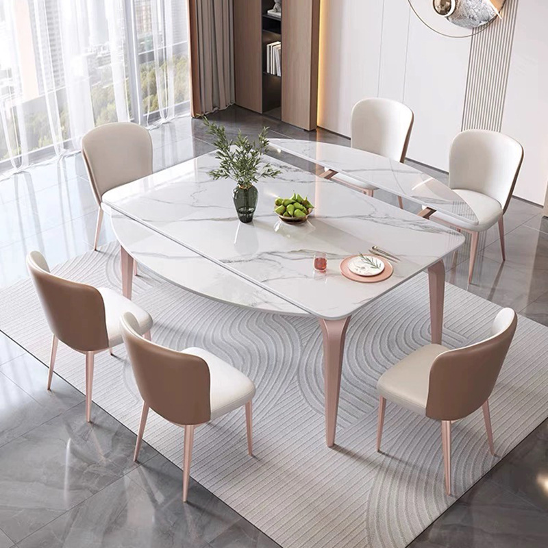 輕奢巖板餐桌椅，簡約不簡單！