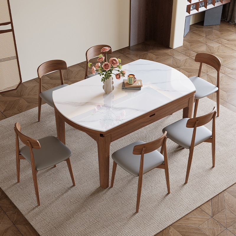 實(shí)木巖板餐桌，讓您的家煥發(fā)新生！