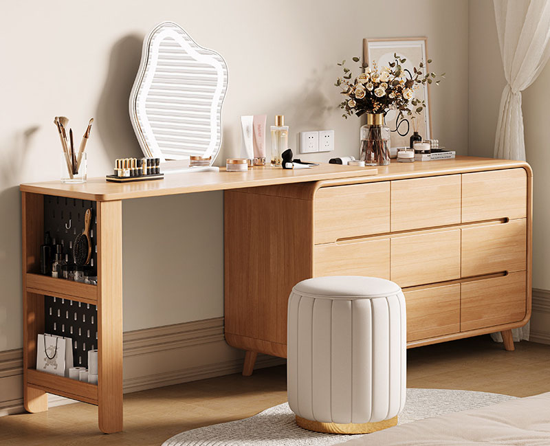 北歐風(fēng)實木梳妝臺，簡約不簡單！