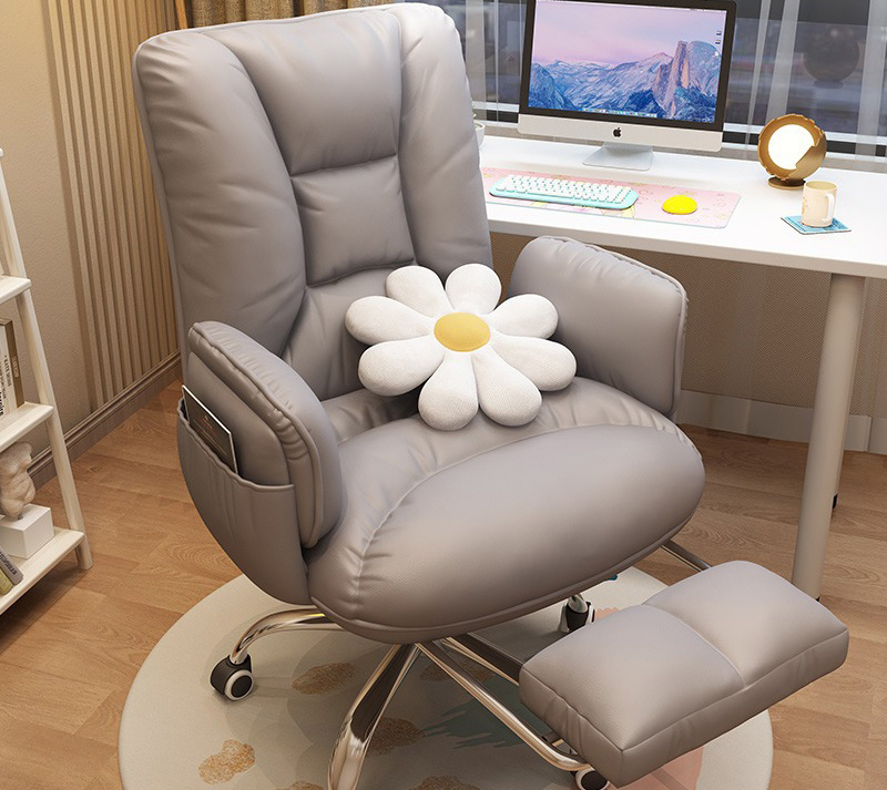 電腦椅 舒適久坐家用辦公椅子 學(xué)習(xí)書桌椅宿舍電競椅靠背可升降轉(zhuǎn)椅