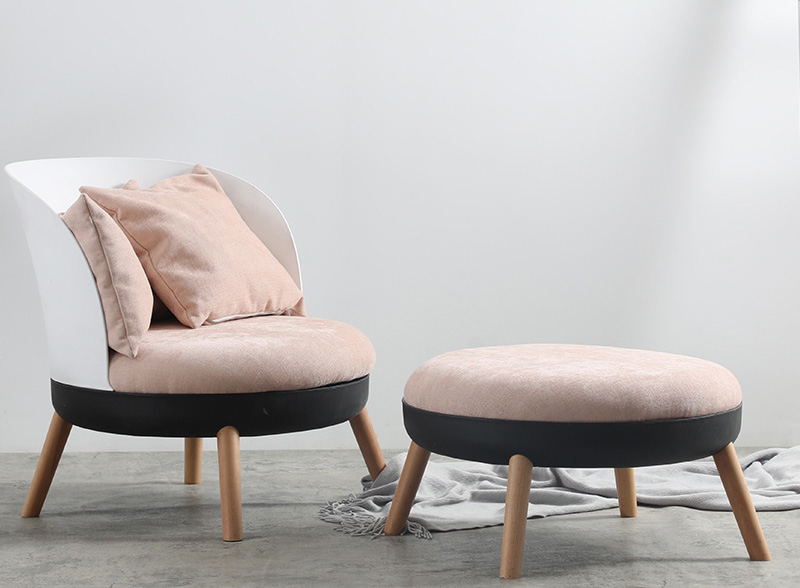 北歐輕奢沙發(fā)椅 臥室休閑椅網(wǎng)紅創(chuàng)意單人椅 現(xiàn)代簡約小戶型客廳沙發(fā)