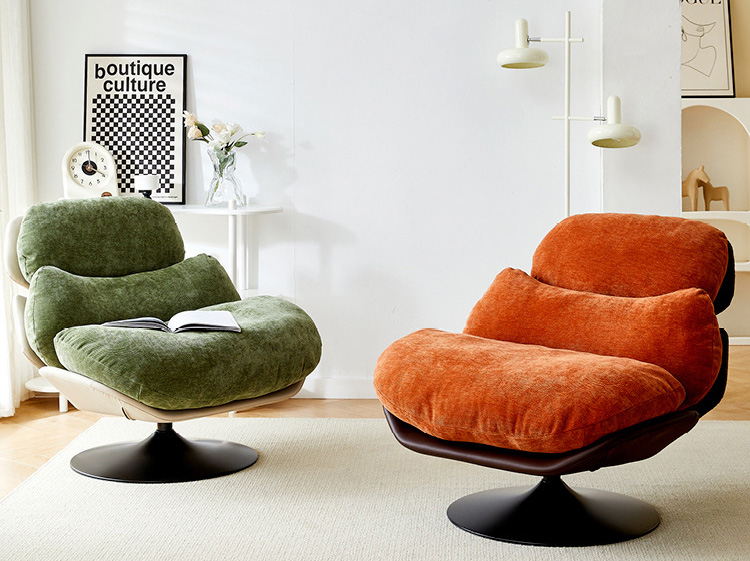 北歐沙發(fā)椅 懶人旋轉(zhuǎn)單人椅 現(xiàn)代簡約客廳休閑椅