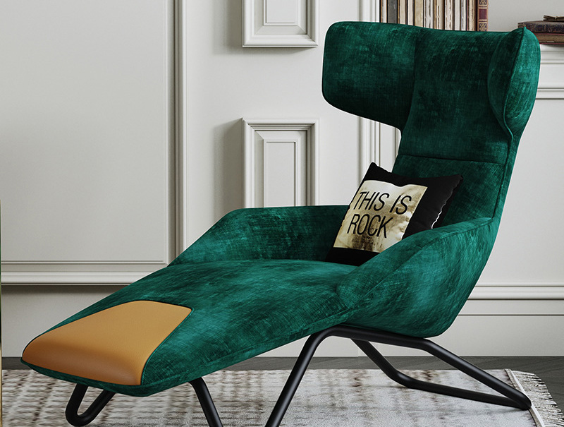 后現(xiàn)代簡約風(fēng)椅子 輕奢北歐單人沙發(fā)椅 陽臺客廳休閑椅