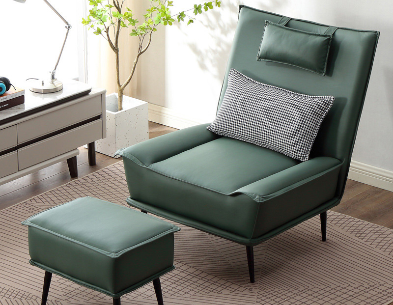 懶人沙發(fā)客廳單人沙發(fā) 現(xiàn)代簡約臥室休閑椅輕奢意式陽臺躺椅