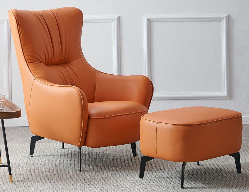 輕奢沙發(fā)單人椅 北歐高背單人沙發(fā) 客廳臥室休閑椅子