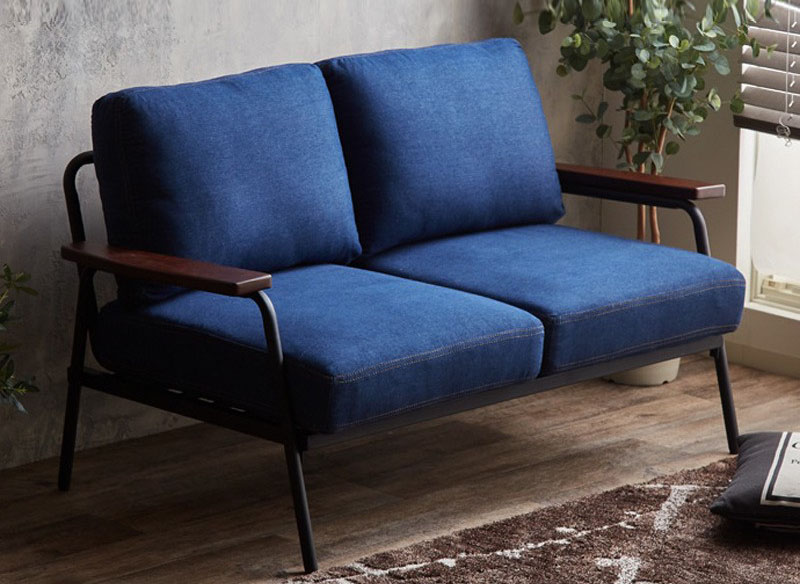 日式復(fù)古loft工業(yè)風(fēng)鐵藝雙人沙發(fā) 美式網(wǎng)紅咖啡廳沙發(fā)椅子