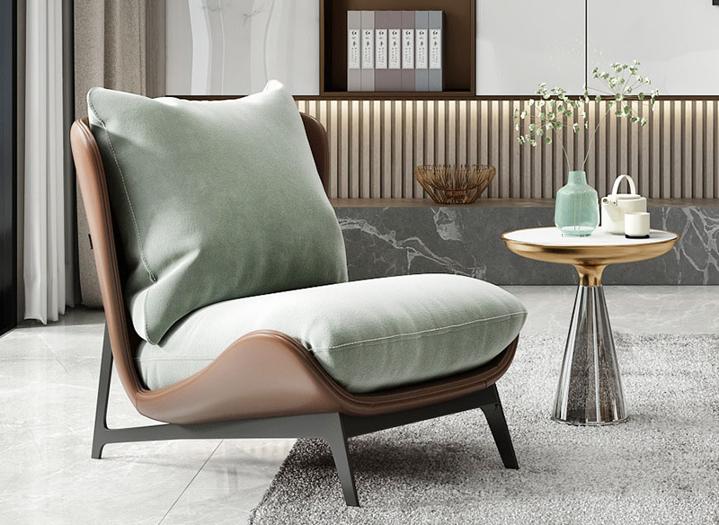 單人沙發(fā)椅 布藝輕奢極簡北歐公仔棉異形休閑椅