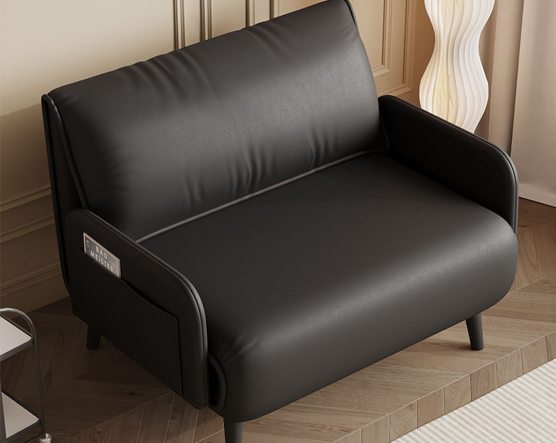 貓抓皮意式極簡折疊沙發(fā)床 小戶型客廳臥室書房多功能倆用輕奢沙發(fā)